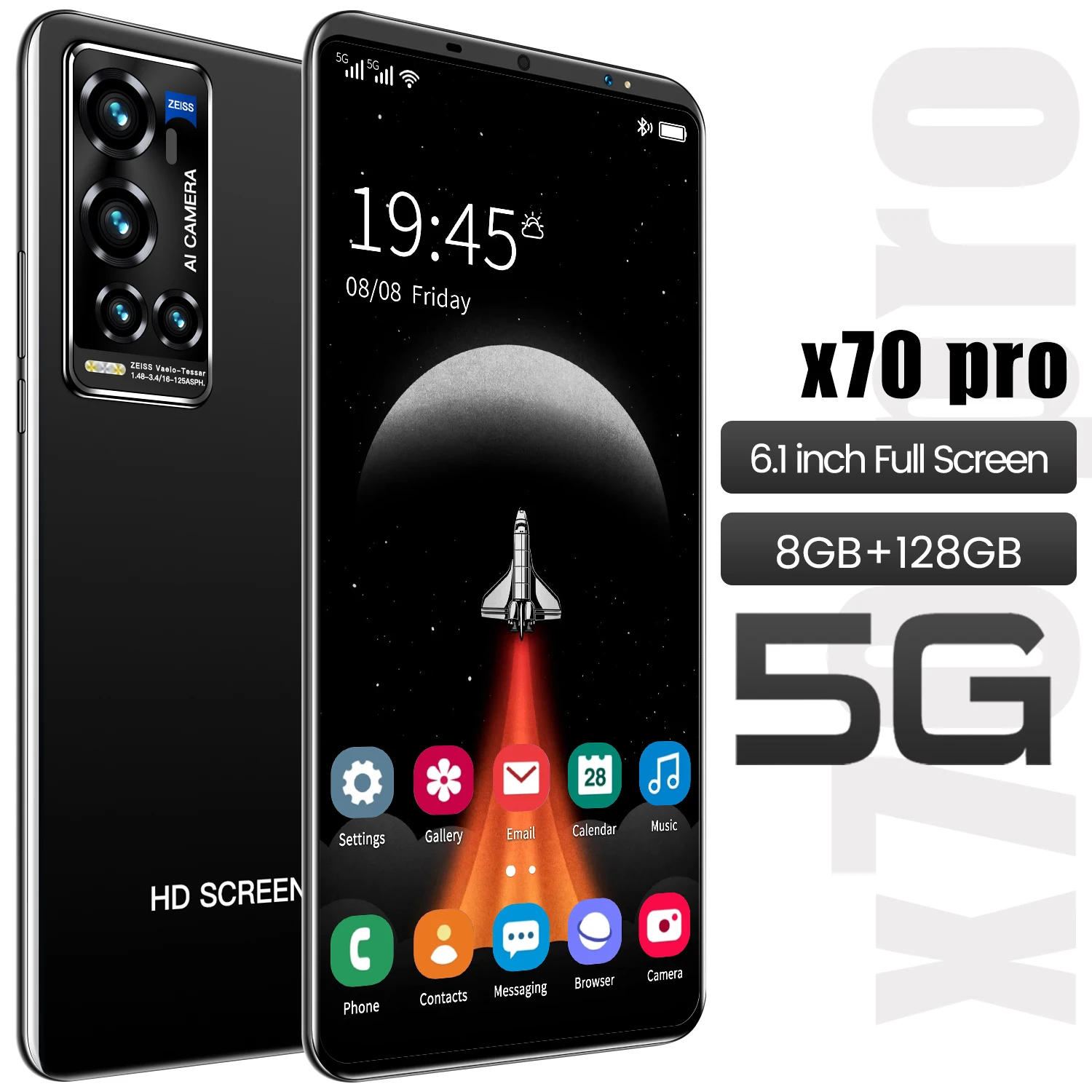 

Global Version X70Pro 6.1 Inch Cheap Smartphones 8+128GB 24+48MP Android 10.0 Deca Core MTK6595 Dual SIM+Micro SD Cellphones