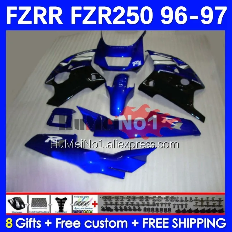 

Обтекатель FZR250RR для YAMAHA FZRR FZR 250 250R FZR250 R RR 148No.73 FZR-250 94 95 96 97 FZR250R blue factory 1994 1995 1996 1997