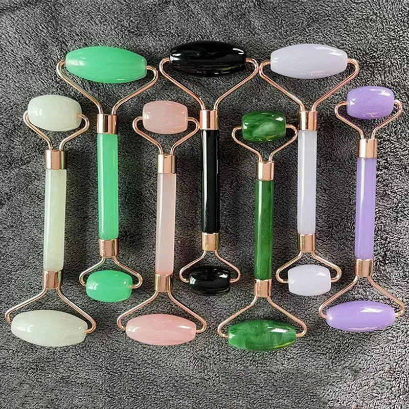 Natural Rose Resin Roller Gua Sha Set Guasha Scraper Facial Massager Face Lifting Slimming for Neck Body Massage | Красота и здоровье