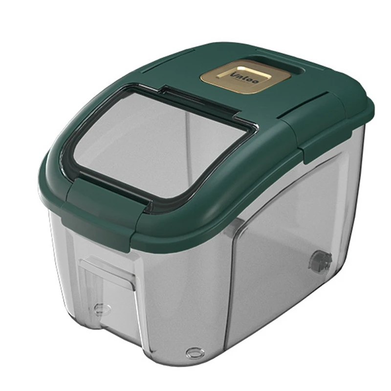 

AU -10KG Kitchen Container Bucket Insect-Proof Moisture-Proof Rice Box Grain Sealed Jar Home Storage Pet Dog Food Store