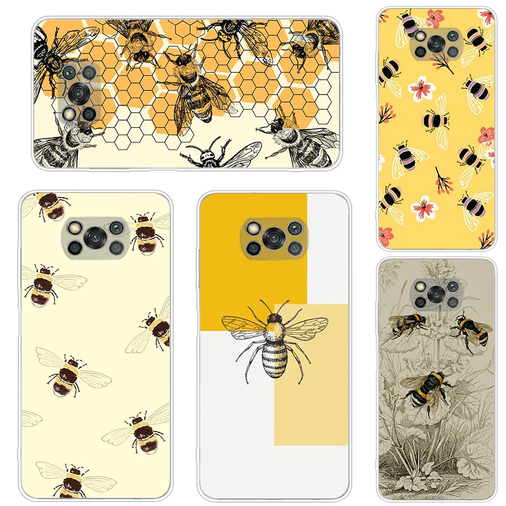 

Transparent Soft Case For Xiaomi Poco X3 NFC Por M3 F3 F1 Note 11 10 Pro 9S 9 10S 8 7 8T K40 Phone Cover Honeybee Image