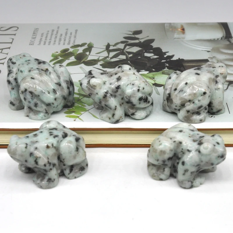 10 шт./компл. статуэтка с натуральными камнями в виде животного Исцеляющие