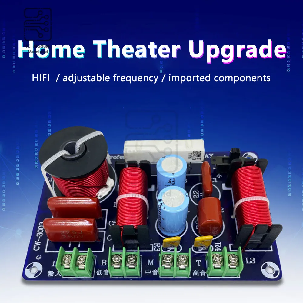 

250W Tweeter/Midrange 850Hz/5200Hz-5500Hz Crossover DIY Speaker HIFI Home Theatre Hifi Stereo Audio Crossover Filter
