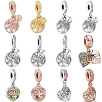 fashion hollow family heritage tree of life flying pendant beads charm for women bracelet diy jewelry