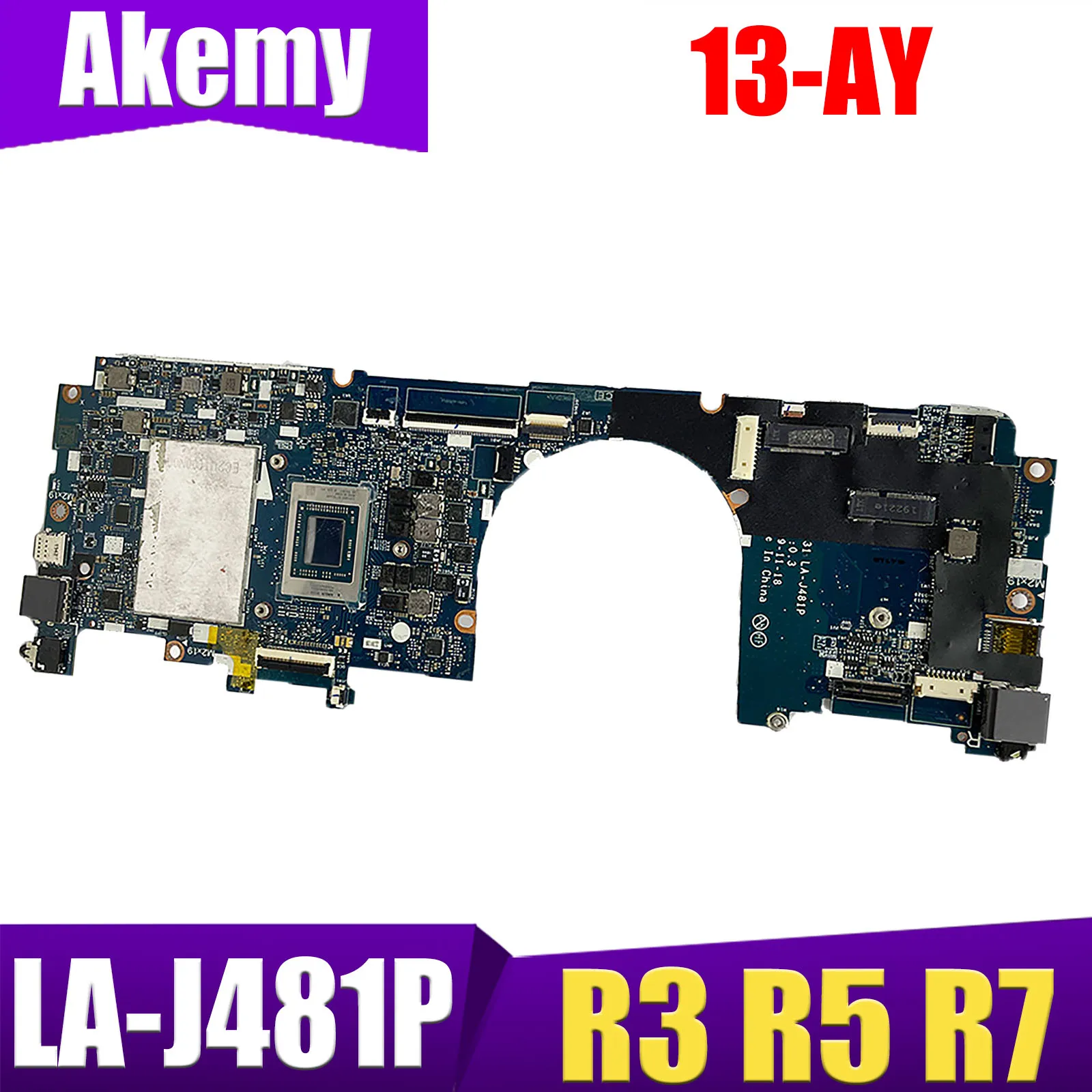

For HP ENVY X360 13-AY 13-ay0510au Laptop Motherboard R3-4300U R5-4500U R7-4500U GPR31 LA-J481P Working Function
