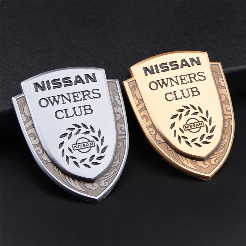 Наклейка для Nissan owner Club Tiida Altima Qashqai Note Xtrail Narava Pathfinder T30 T31 Автомобильная эмблема