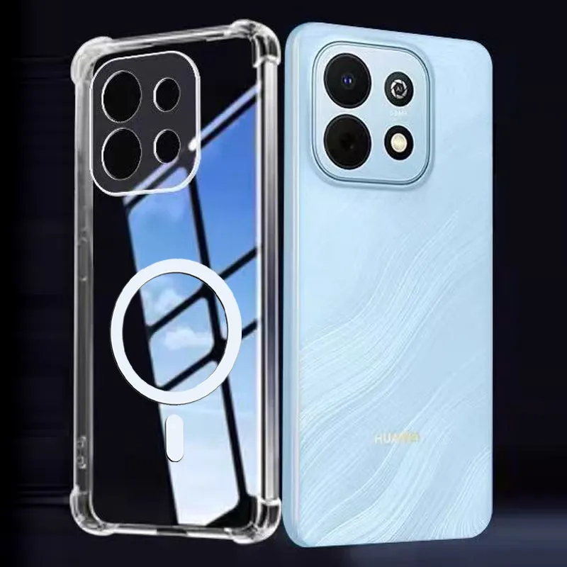 Прозрачный чехол для Huawei NOVA Y74 MGA-LX3, мягкий, с магнитной наклейкой, защитный от падений (art.: 3920dca29ff77) - 3920dca29ff77
