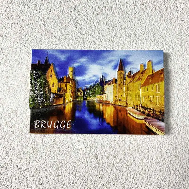 Бельгия Bruges туризм мемориальные поделки городской пейзаж живопись трехмерное