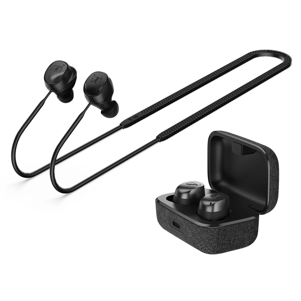 

Silicone Headphone Neck Strap Soft Wireless Headphone Neck Strap Earbud String Cord for Sennheiser Momentum True Wireless 3