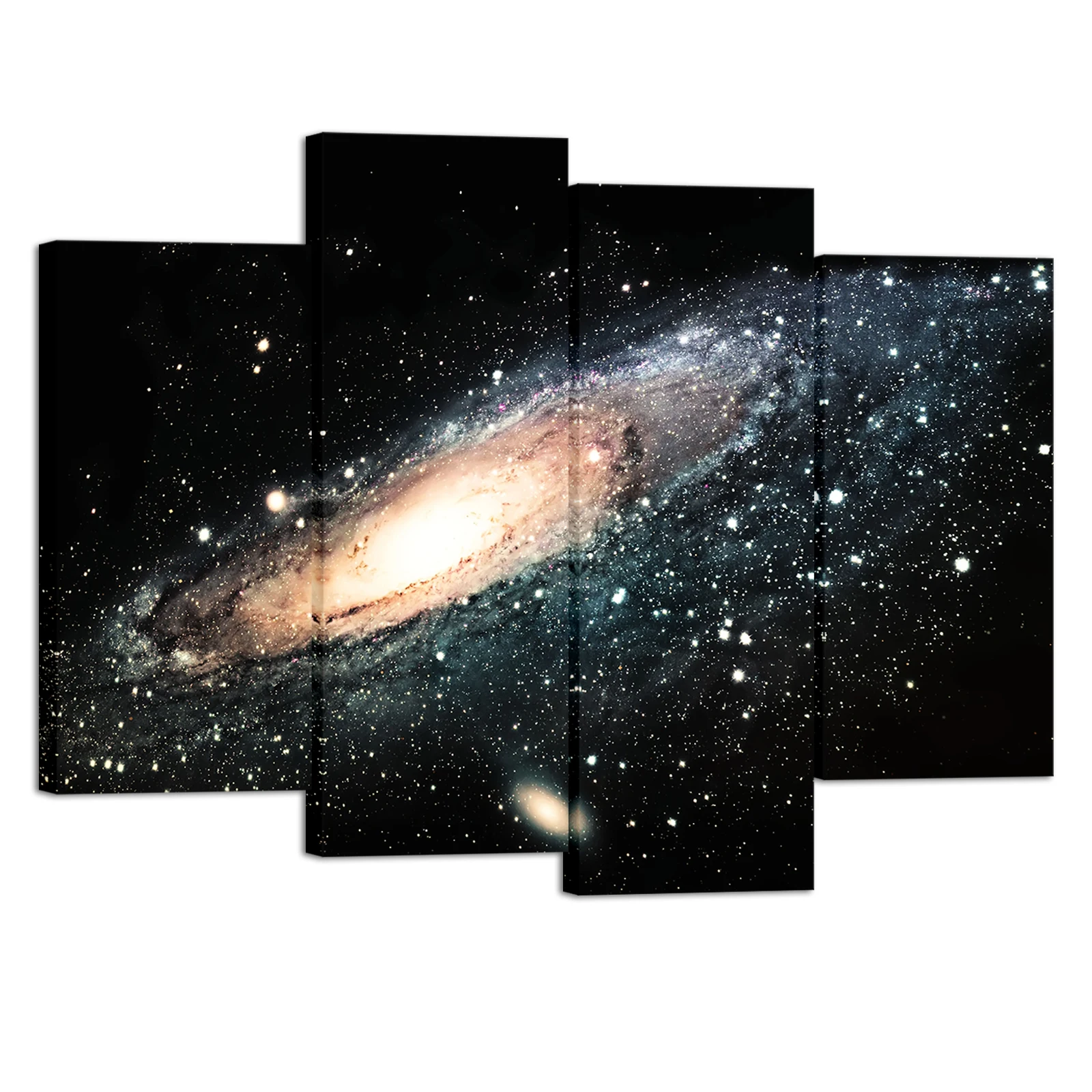 

4 Pieces Poster Wall Art Cosmic Nebula Print Canvas Painting Beautiful Galaxy Modern Style Pictures Living Room Wall Decor