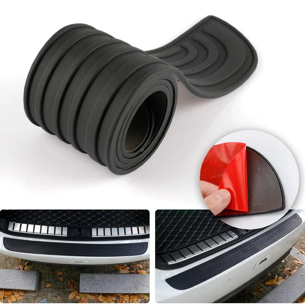 

Универсальная Черная Резиновая Защита Заднего Бампера, Защита От Царапин