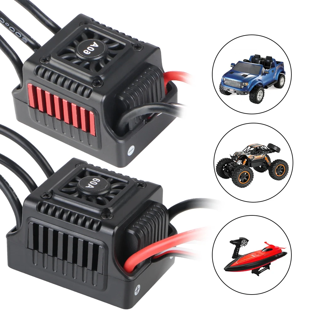 60A T/XT60 Бесщеточный ESC Электрический регулятор скорости BEC 2-3S