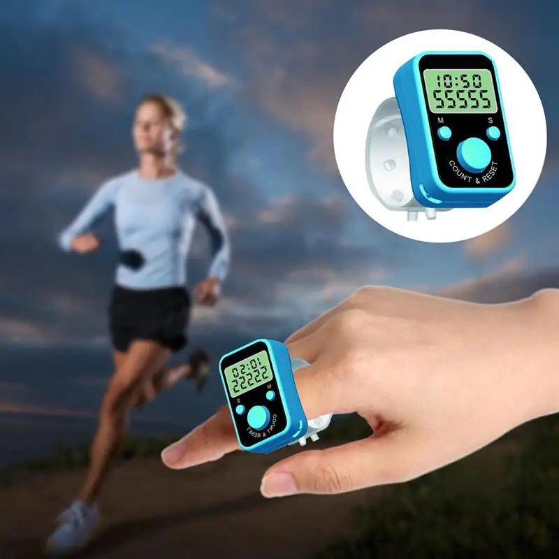 Ручной счетчик Clicker на палец ручное кольцо электронный для гольфа номера шитья