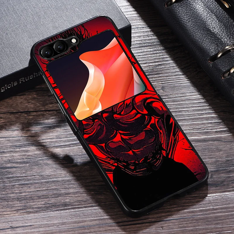 Противоударный Черный Твердый чехол для телефона Samsung Galaxy Z Flip6 Flip5 5G Flip4 Flip3 zflip 6 5 4 3