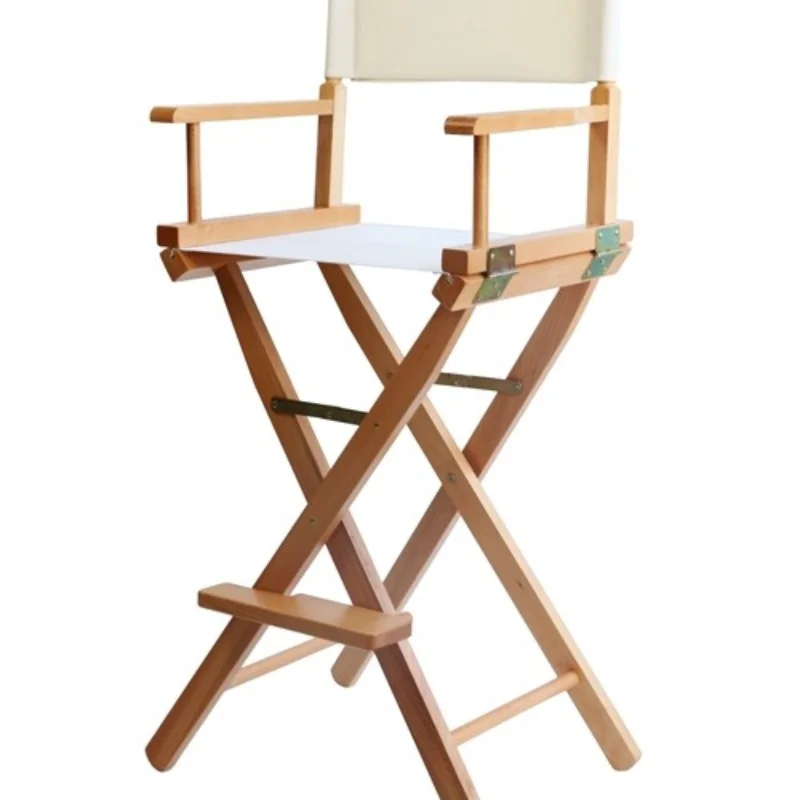 Folding Wood Outdoor Casual Canvas Bar Make-up Office Fishing Beach Chai Portable Chair