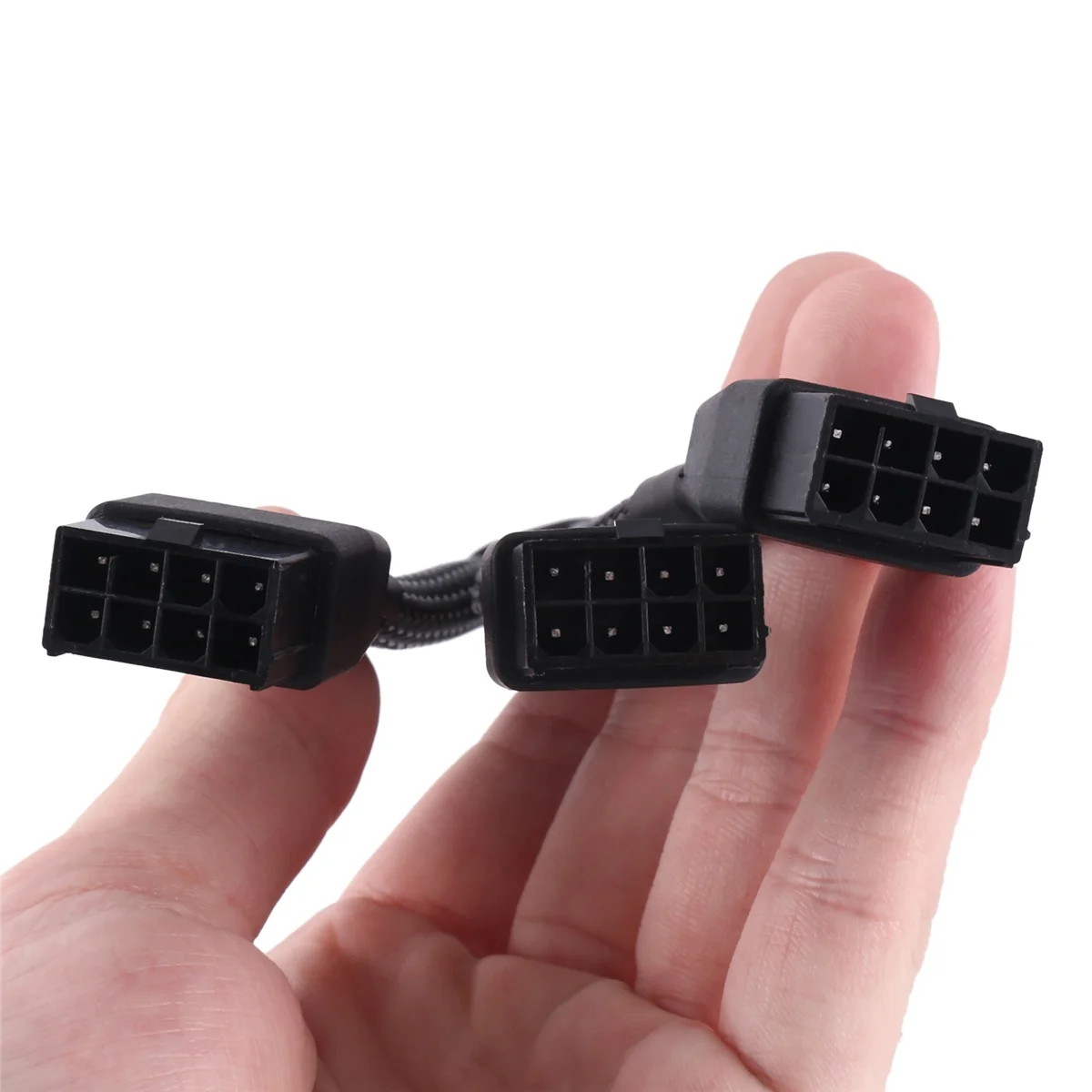 

3X8Pin PCI-E до 16Pin(12 + 4) PCI-E 5,0 12vhpwr коннектор 90-градусный локтевой кабель GPU RTX4090 RTX4080 серия P8X3 к