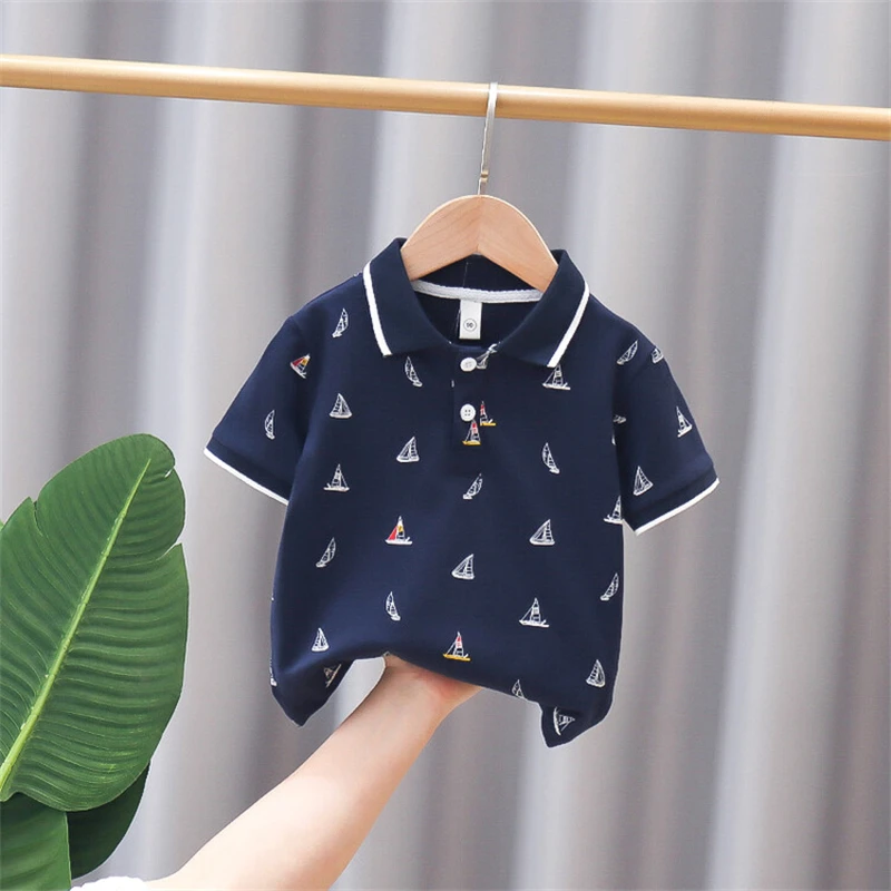 Детская летняя рубашка-поло