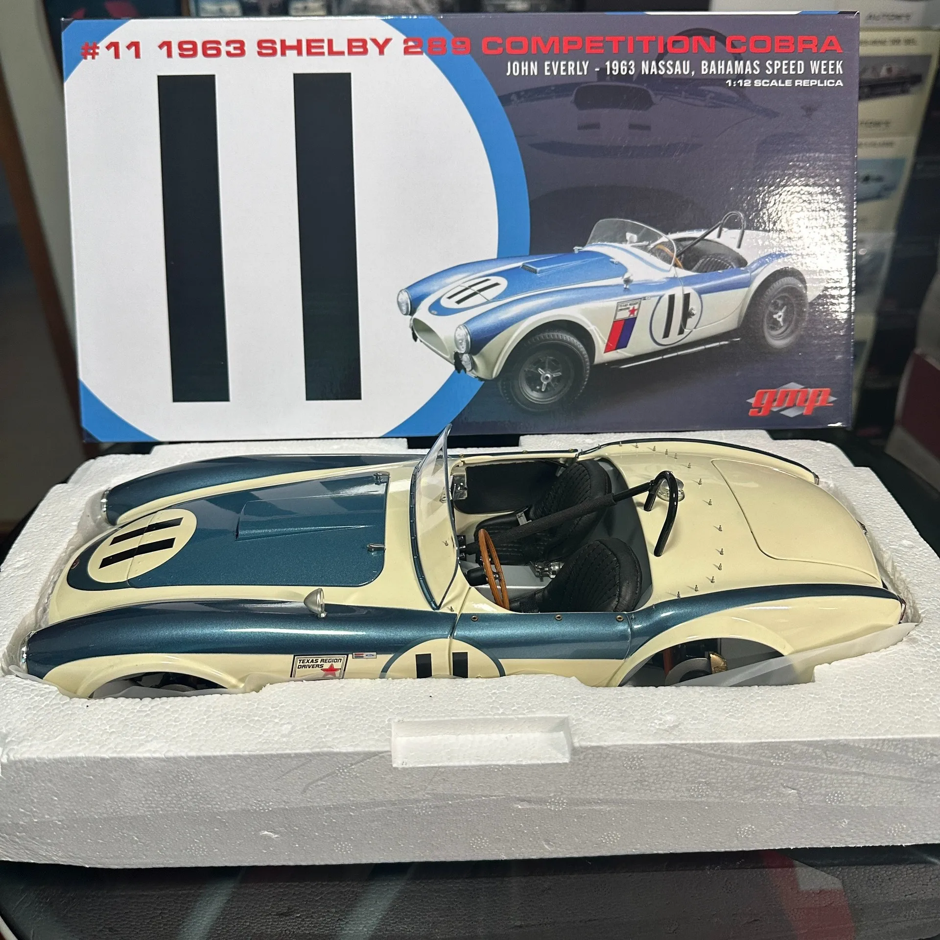 Фото GMP 1:12 Shelby Cobra 289 1963 #11 имитация ограниченной серии все открытые металлические статические модели автомобиля игрушка подарок №1