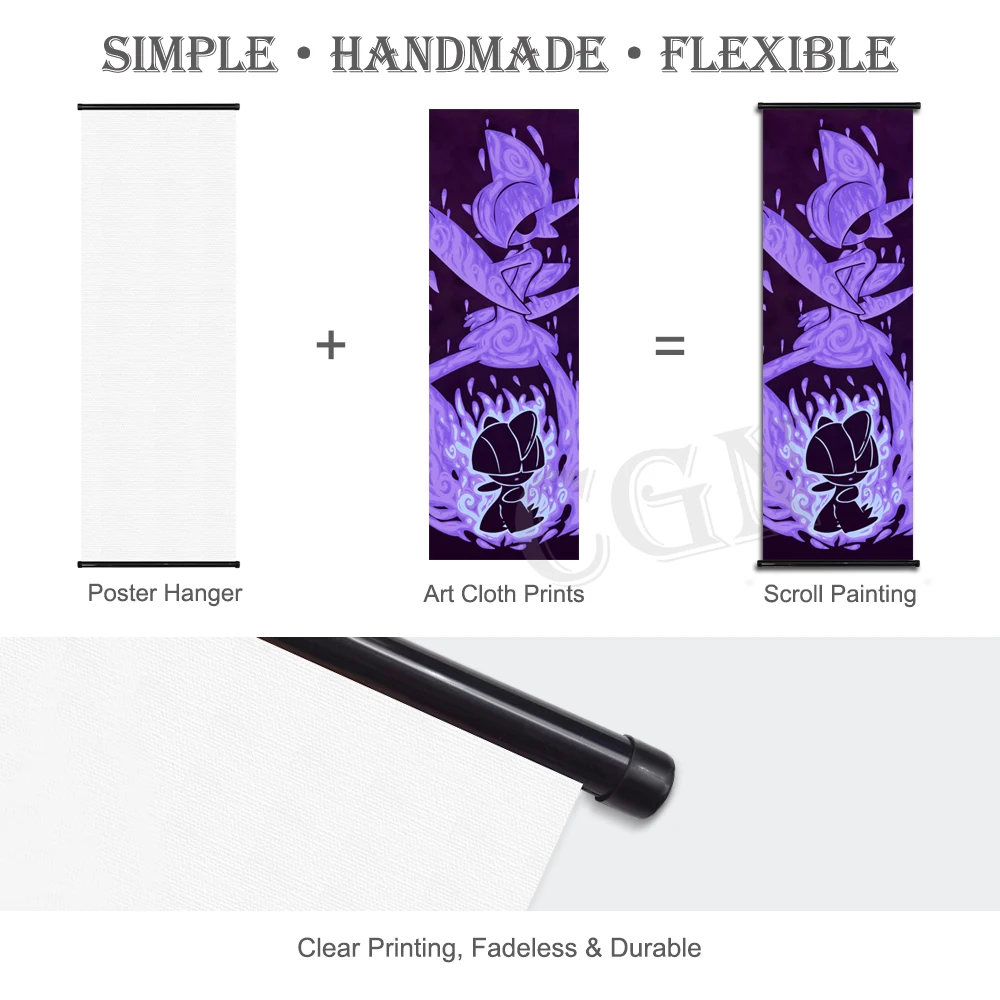 Японские Аниме художественные плакаты Покемон вулпикс холст живопись HD печать