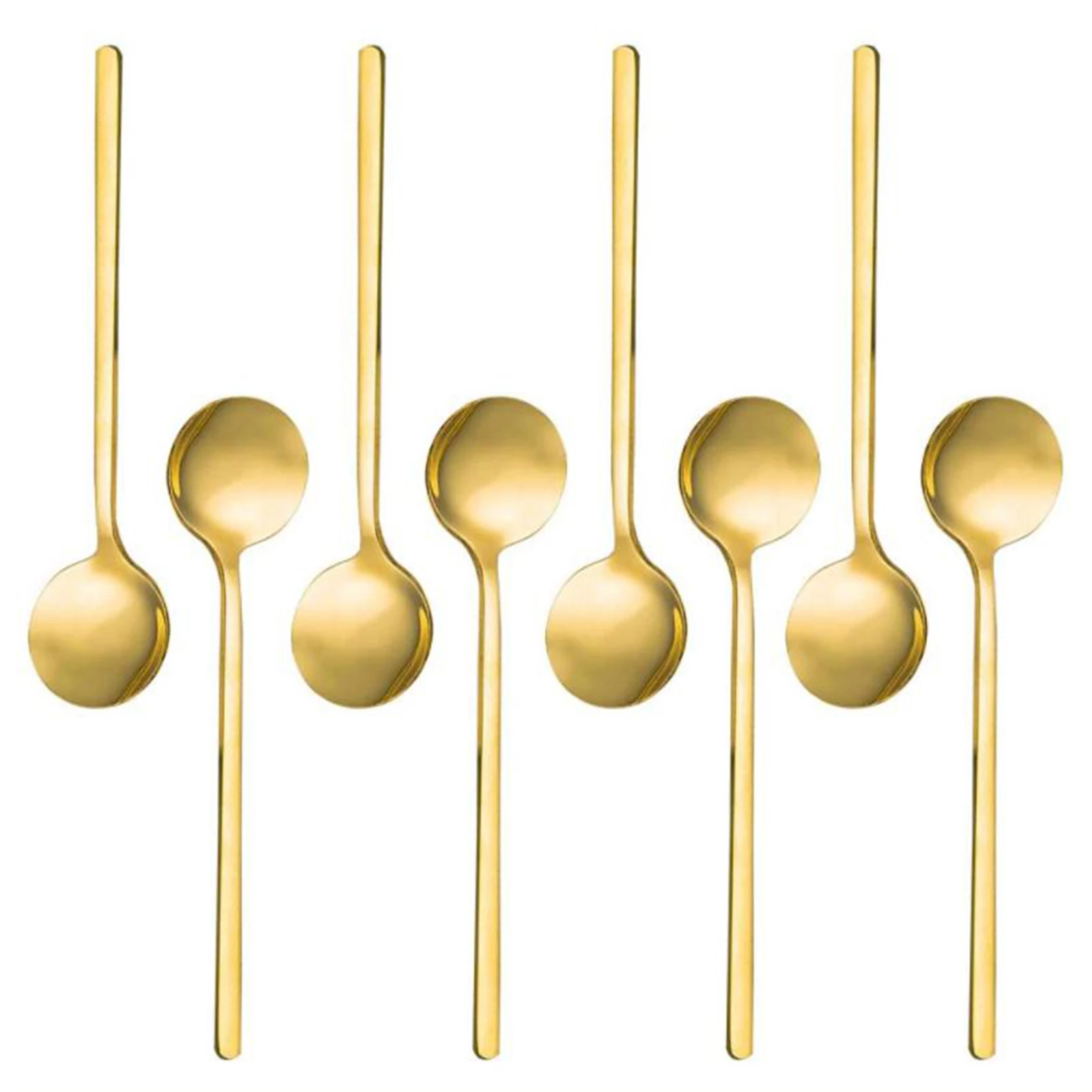 

8Pcs Stainless Steel Spoon Dessert Coffee Tea Spoon Kitchen Accessoriescoffee