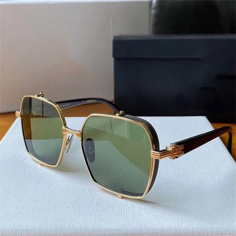 

New men's and women's metal square frame high quality sunglasses outdoor travel driving radiation shading glasses