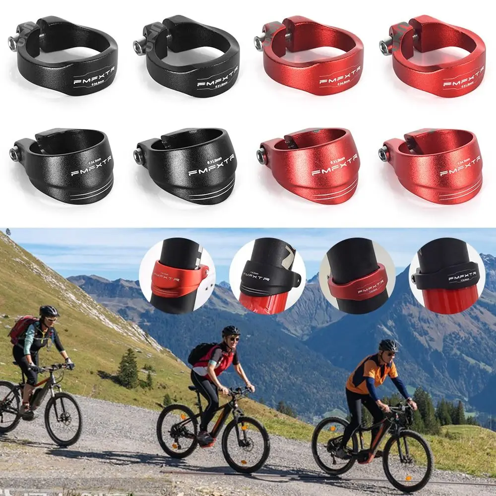 31 8 мм/34 9 мм зажим для подседельного штыря велосипеда черный красный алюминиевый