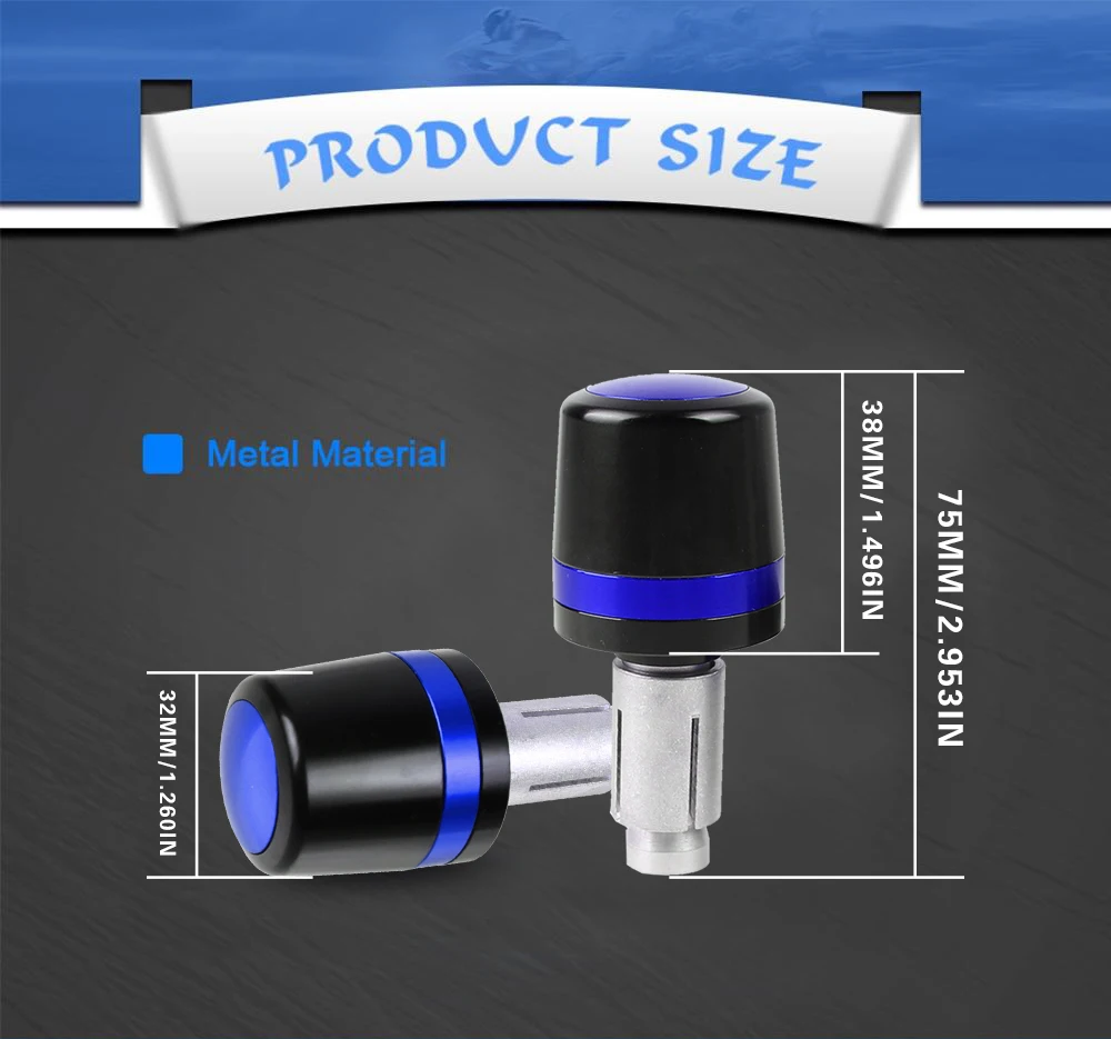 7/8 ''алюминиевые ручки для руля мотоцикла торцевые заглушки YAMAHA XS850 XS 850 1980 1981