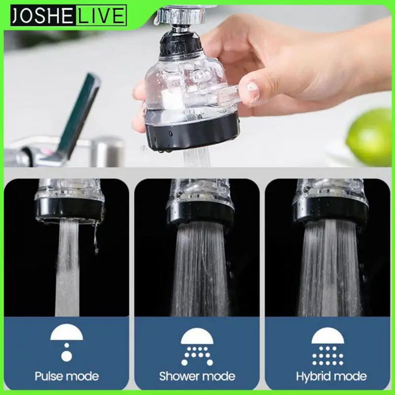 

Kitchen Faucet 3 Modes 360° Rotatable Booster Faucet Splash-Proof Water Purifier Tap Water Filtering Shower Head Nozzle Kitchen