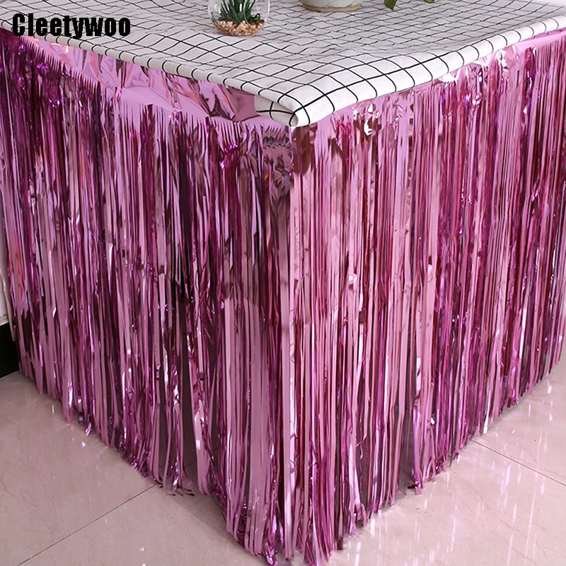 

Table Skirt Wedding Decoration Table Birthday Party Decor 275*75cm Table Skirt Birthday Decoration Tablecloths for Party Kids