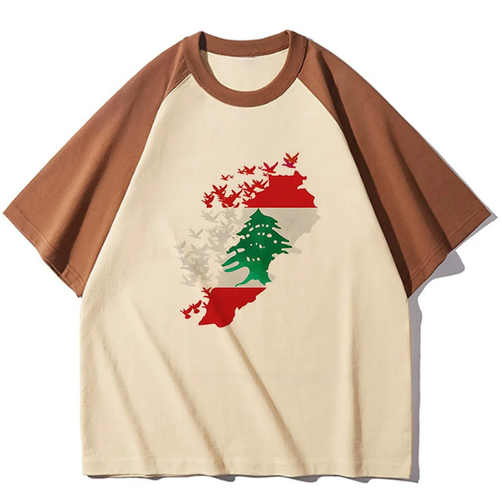 Lebanon t-shirt girl Psychedelic 80s Graphic Y2k 2000s Retro tshirt Classic graphic anime Vintage