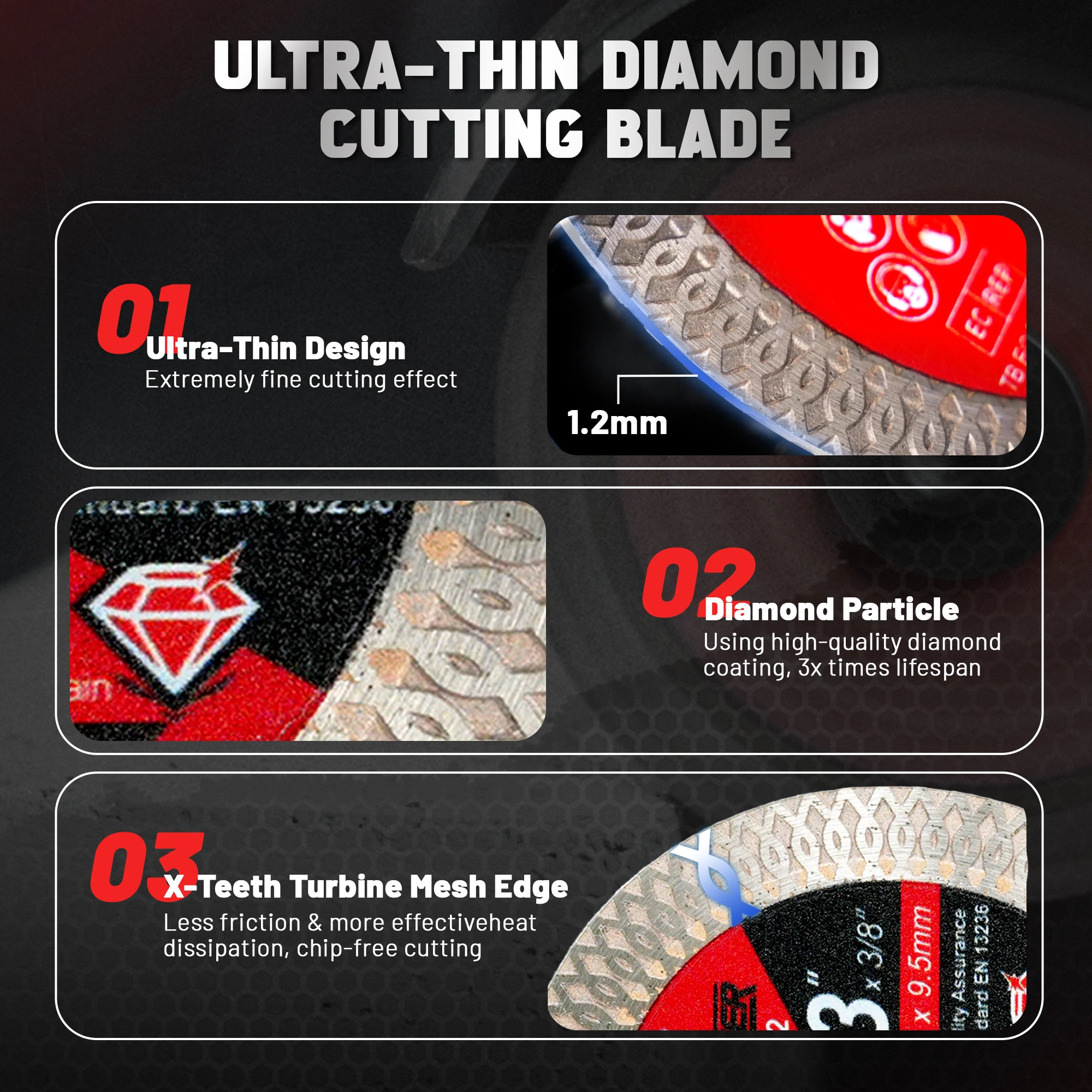 Алмазные лезвия EZARC 2 шт