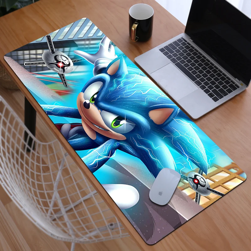 

Mouse Pad Cartoon Mat Sonic Mousepad Gamer Anime Mats Gaming Laptops Mause Large Keyboard Carpet Deskmat Cute Extended Kawaii