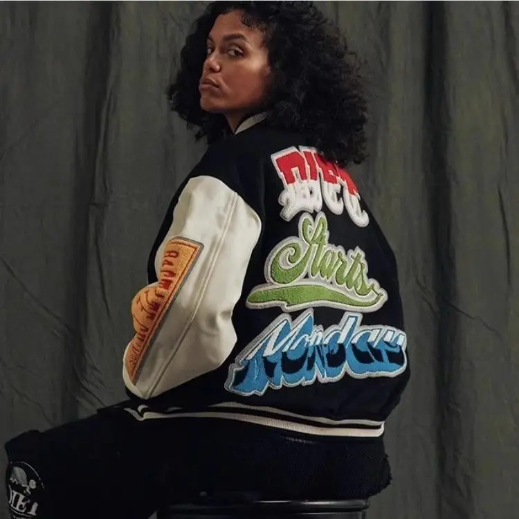 Американская осенне-зимняя стеганая новая свободная бейсбольная униформа в