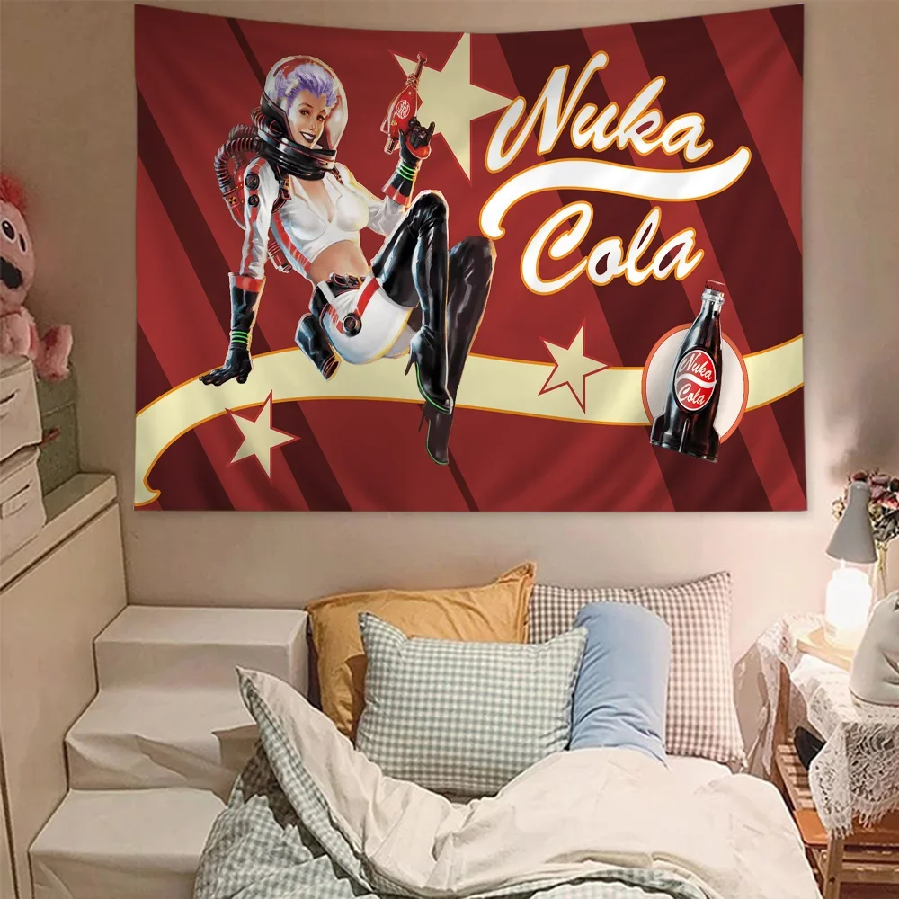 N-Nukas распечатанный большой настенный гобелен искусство научная фантастика декор