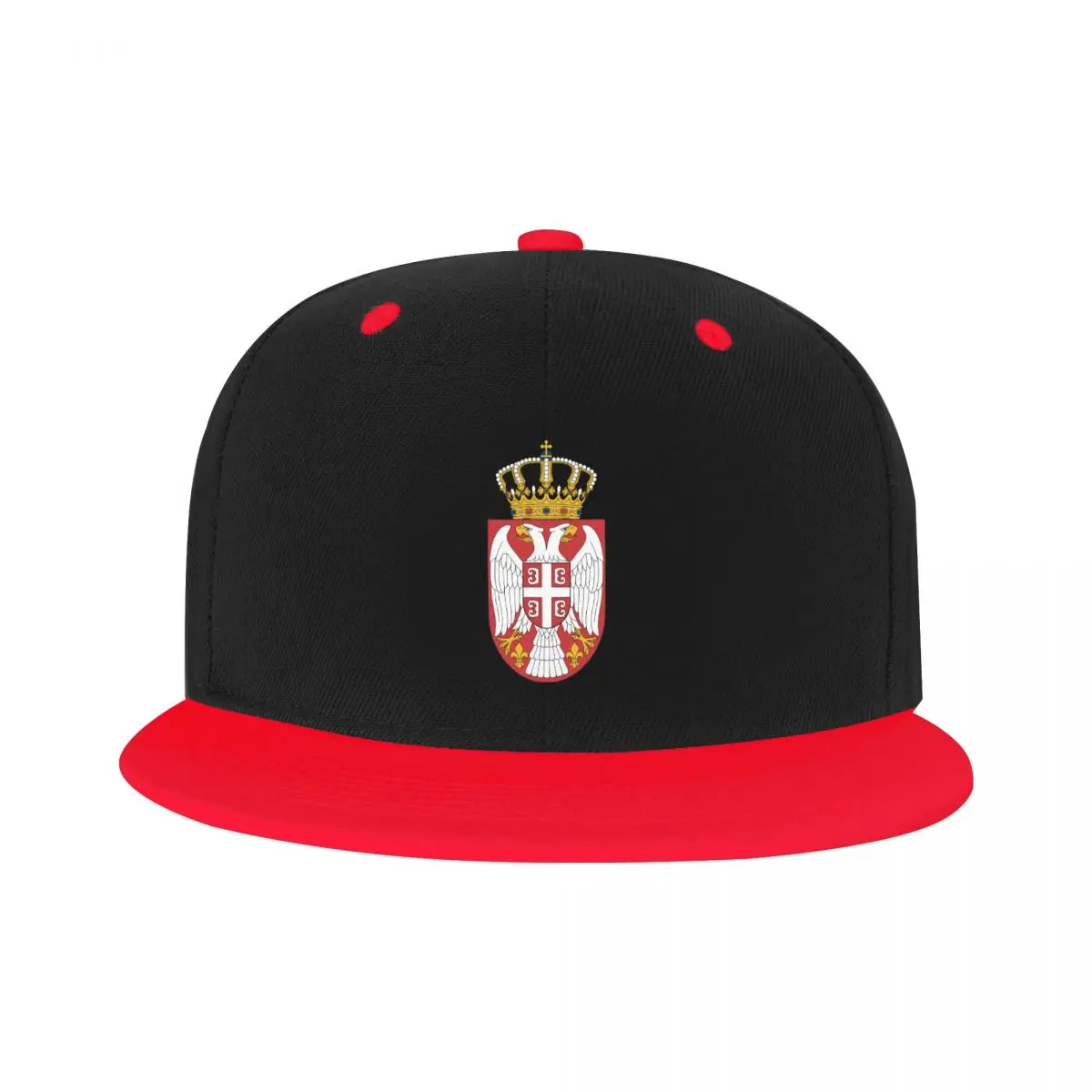 

Personalized Coat Of Arms Of Serbia Baseball Cap for Men Women Serbian Proud Flat Snapback Hip Hop Dad Hat Streetwear