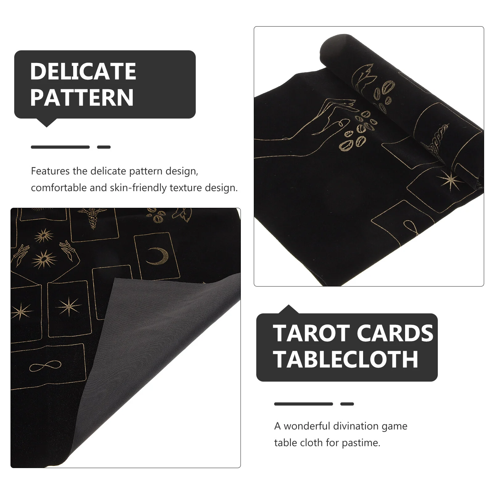 

Tarot Card Tablecloth Altar Supplies Decors Divination Tablecloths Flannel Decorative Mat Decorations