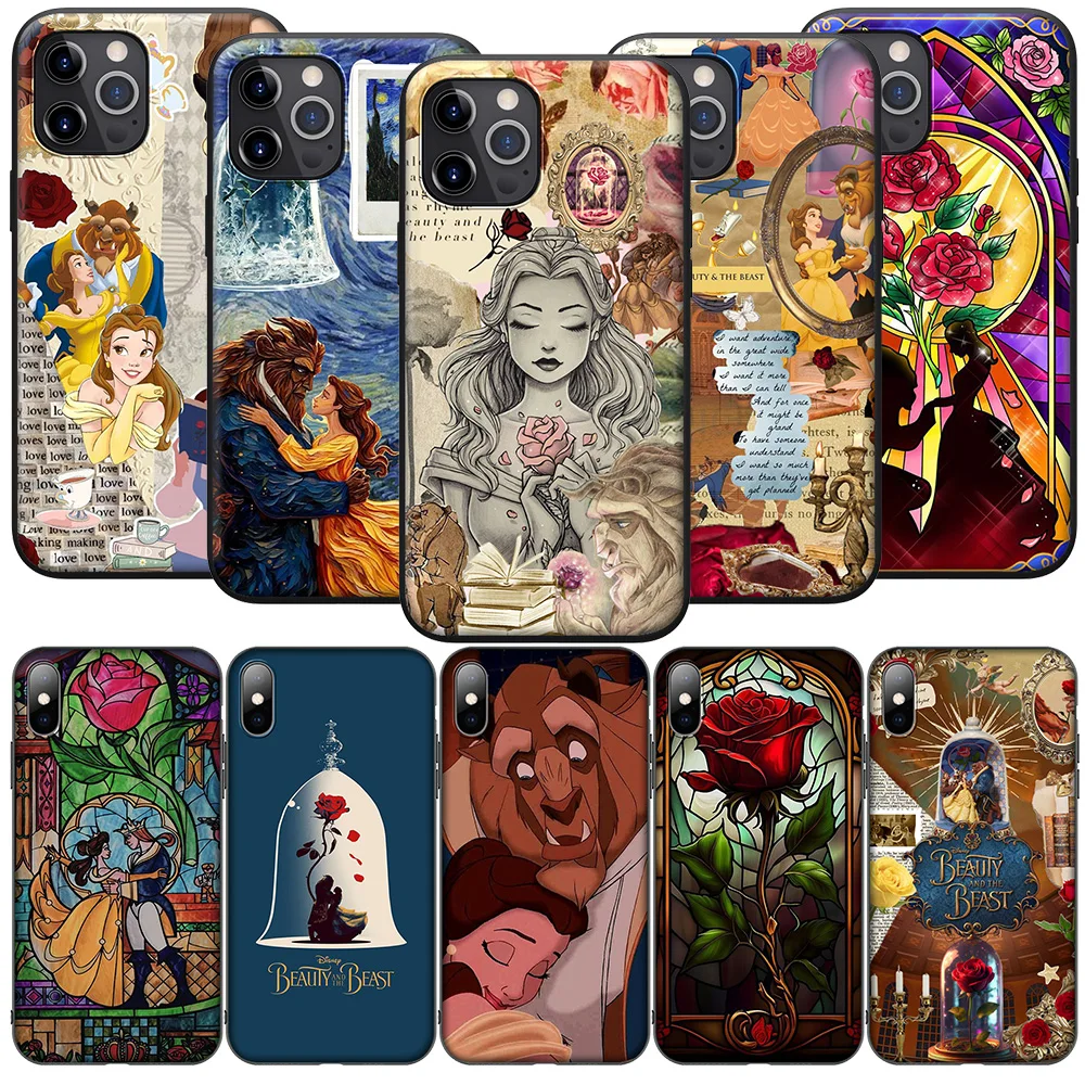 SK62 Disney Beauty and the Beast Phone Soft Case for Xiaomi Redmi Note 11 11s 10 10s 9 9s 10t 8T 8 7 6 Pro Max