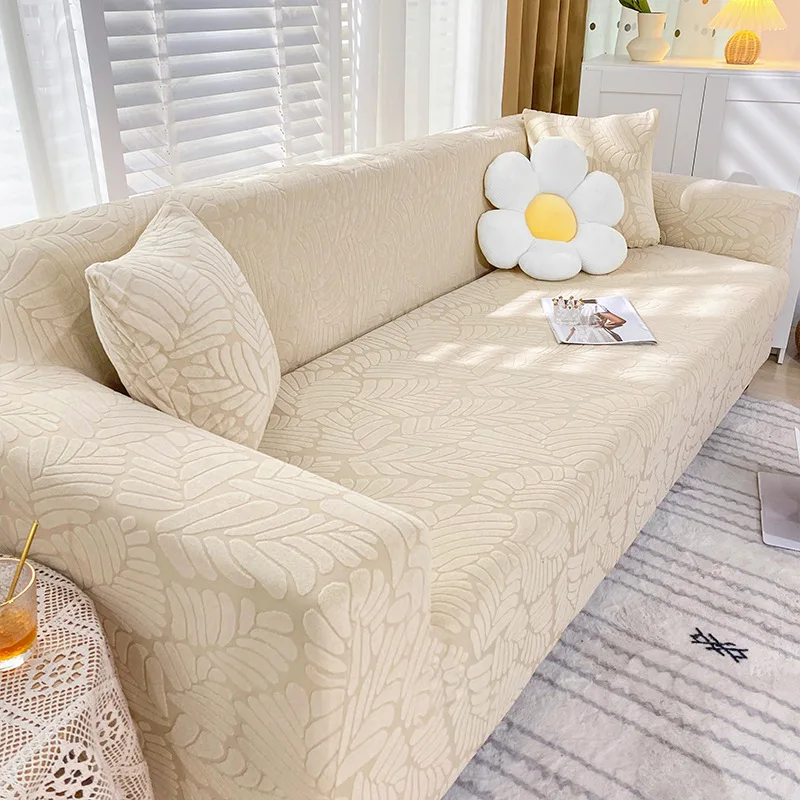

Однотонный жаккардовый Бархатный Чехол для 1/2/3/4-местного дивана, эластичный чехол для гостиной, секционный чехол для дивана, шезлонг