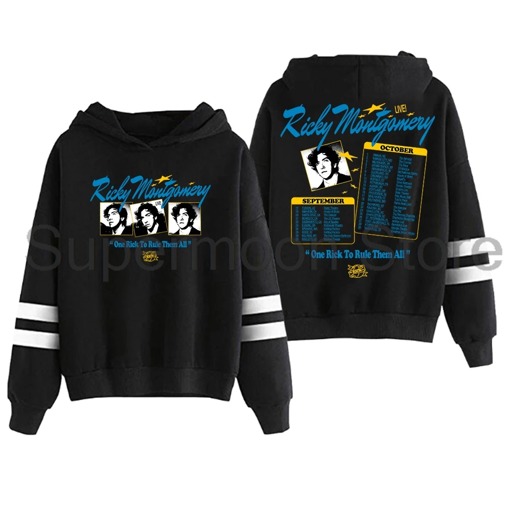 Ricky Montgomery One Rick To Rule Them All Tour Hoodie Pocketless Parallel Bars Sleeve Streetwear Women Men Hooded Sweatshirt