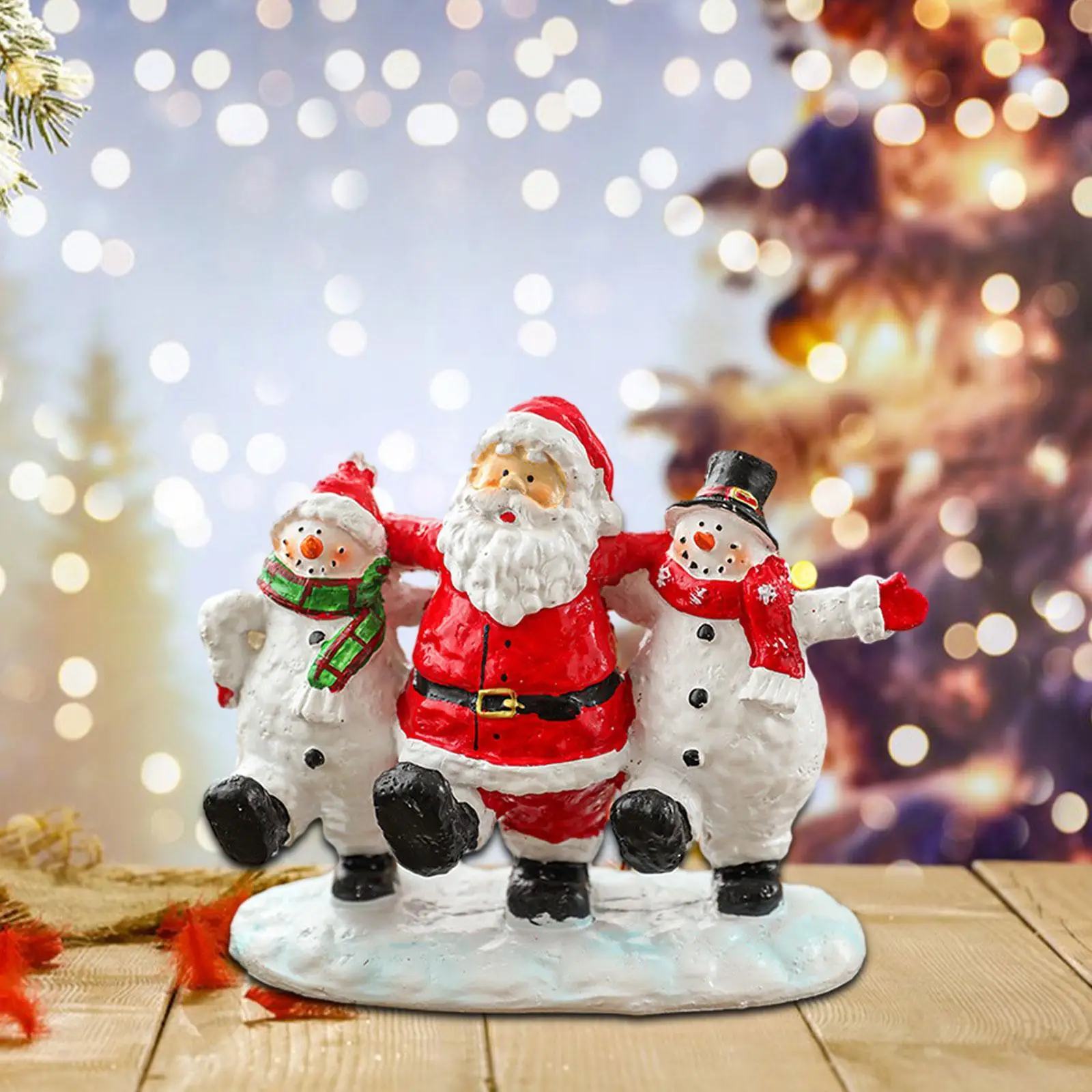 Рождественская фигурка Санта-Клауса из смолы книжная полка подставка для