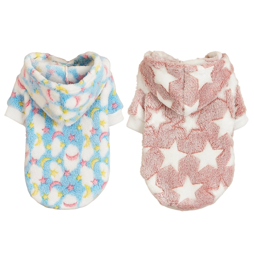 

Зимняя Теплая Флисовая одежда для собак, мягкая плюшевая Толстовка для маленьких и средних собак, жилет для собак, пуловер, одежда для щенко...