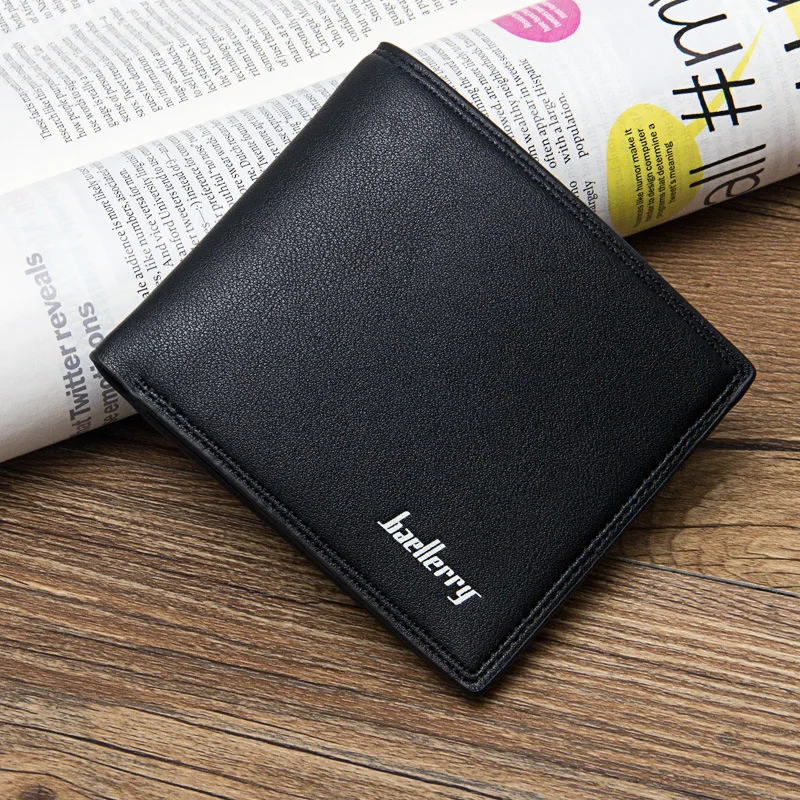 

Men'S Wallet Purse 2022 New Fashion Small Boy Coin Pouch Male Clutch Card Holder Luxury Designer Genuine Leather High Quality