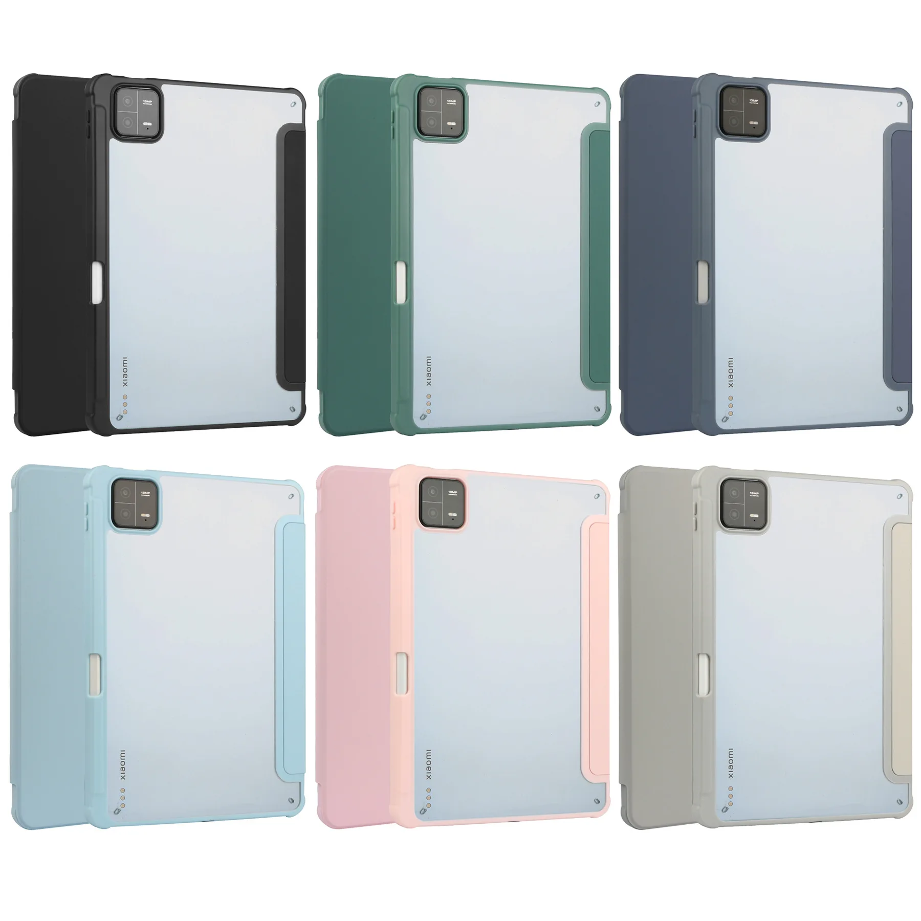 

Чехол для XiaoMi Pad 6, защитный чехол, 2023 акриловый чехол с отделением для ручки для Mi Pad 6 Pro, прозрачный цельный противоударный чехол, новинка