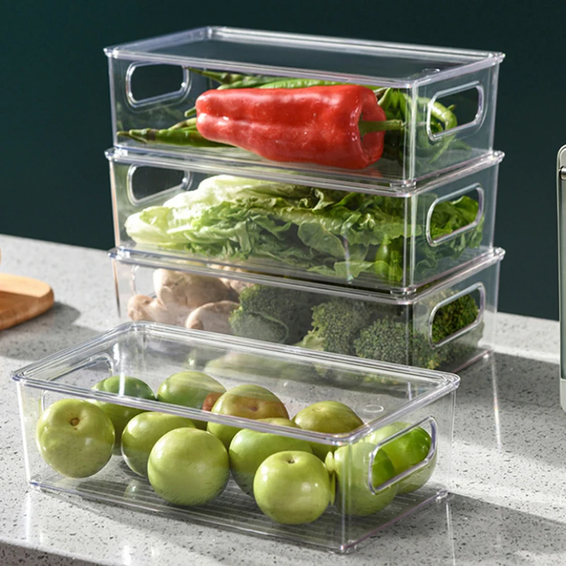 

Освежающий контейнер для хранения, составной контейнер для хранения, контейнер для фруктов, прозрачная морозильная камера, кухонный органа...