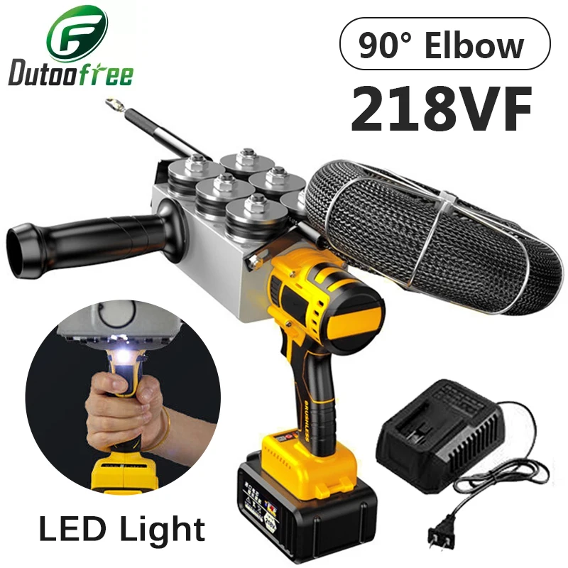 21V Brushless Electrician Threading Machine Automatic Electric Puller Through Wall Rechargeable Lithium Battery 2.0/4.0A