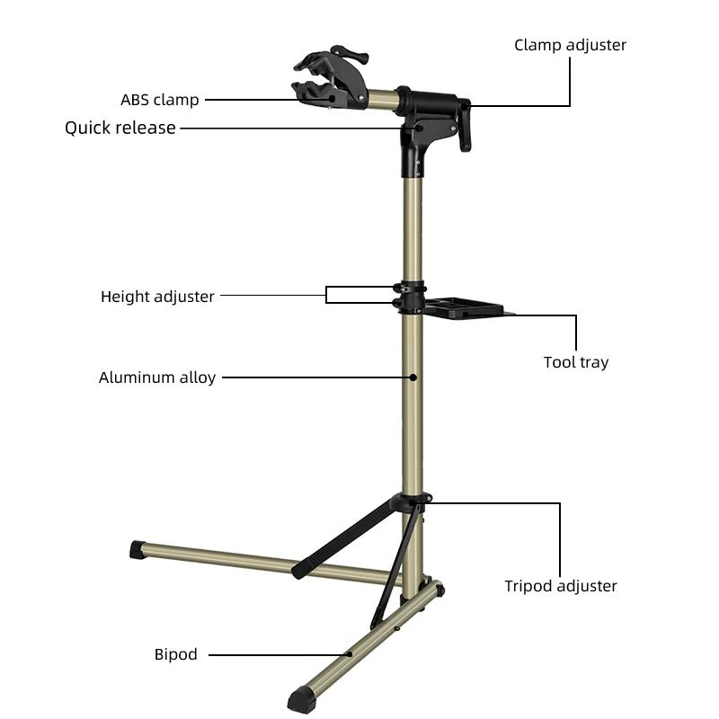ROCKBROS Bike Repair Stand MTB Road Bicycle Maintenance Rack With Tool Tray Adjustable Foldable Storage Display Work |
