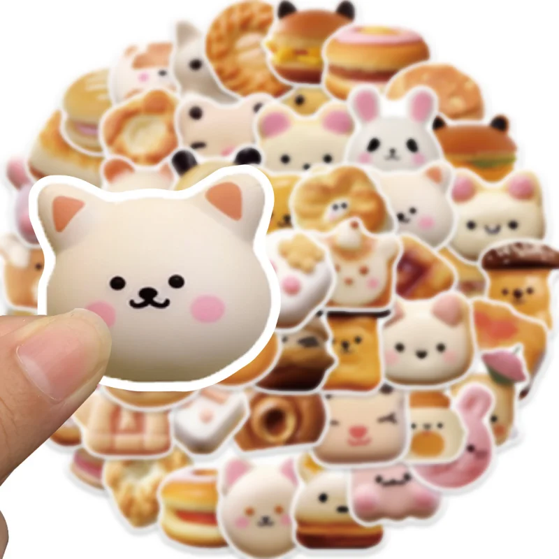 

30/50 Sheets of Cartoon Cookies Graffiti Toys Stickers Personality Decoration Guitar Notebook Suitcase DIY Waterproof Stickers