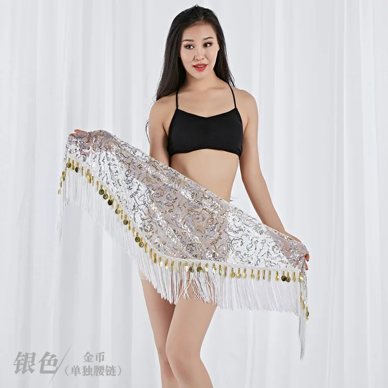

Belly Dance Waist Chain Hip Scarf Bellydance Sequins Belt Dancing Waist Belt Dancers Vitality Belly Dance Top Selling Costumes