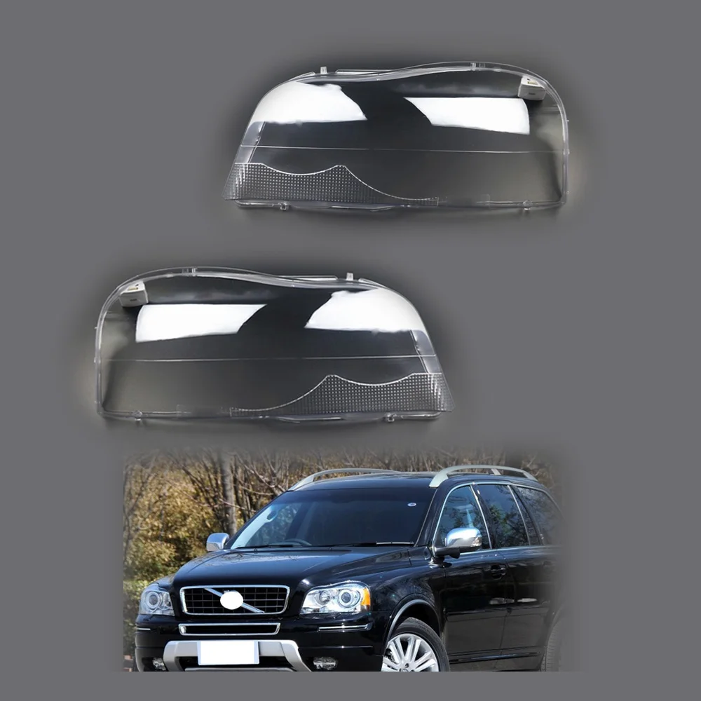 

2 Pcs For Volvo XC90 2004-2010 2011 2012 2013 Headlamp Cover Transparent Lampshade Front Headlight Lens Brand New