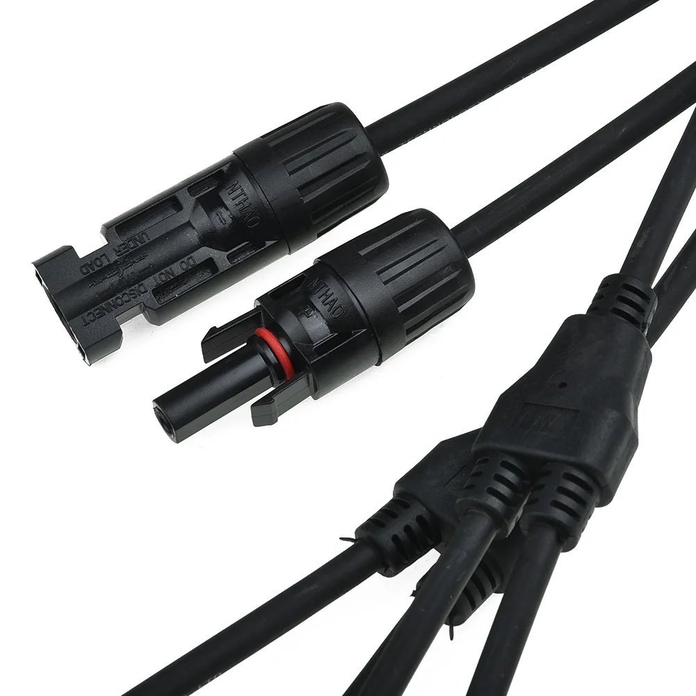 1 Pair Of Y Branch Solar Panel 30A Cable Connector FFM MMF PV Wire T Splitter Brand New And High Quality 2022 New enlarge